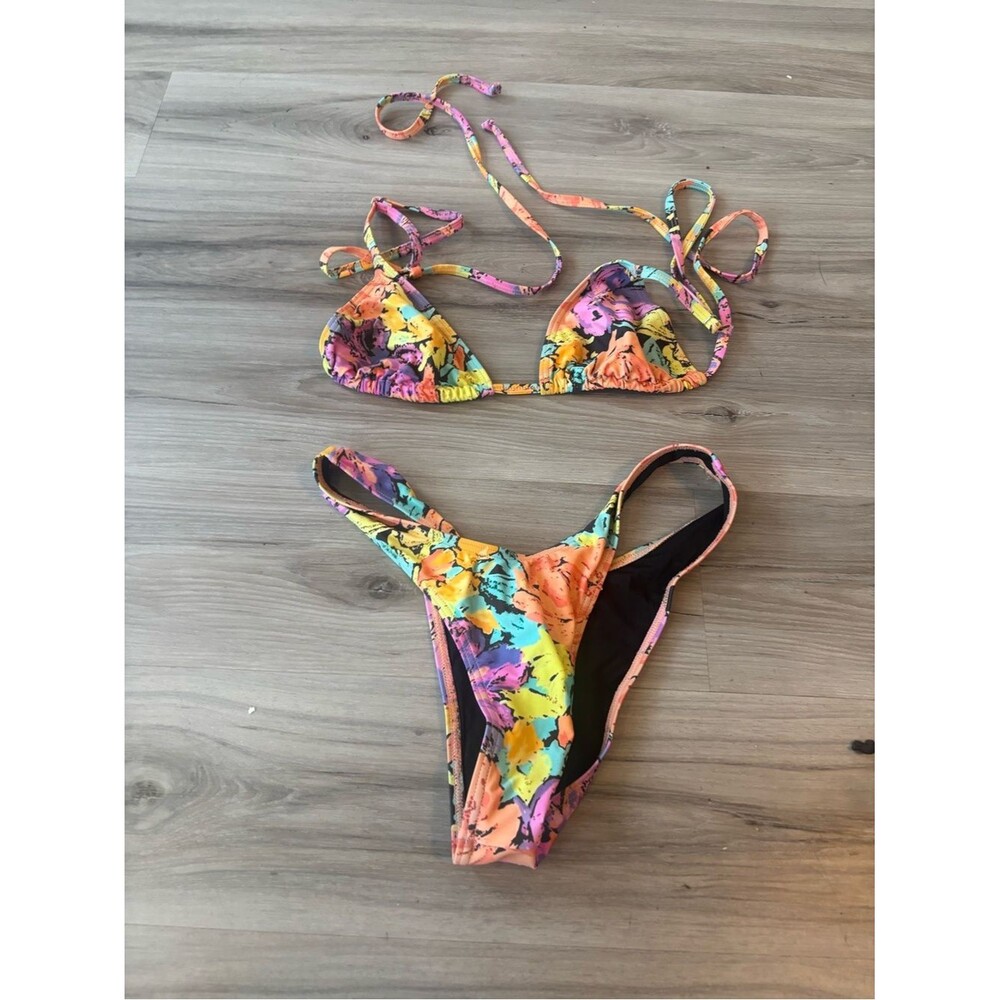 Snrklbr M/L Floral String Bikini Set